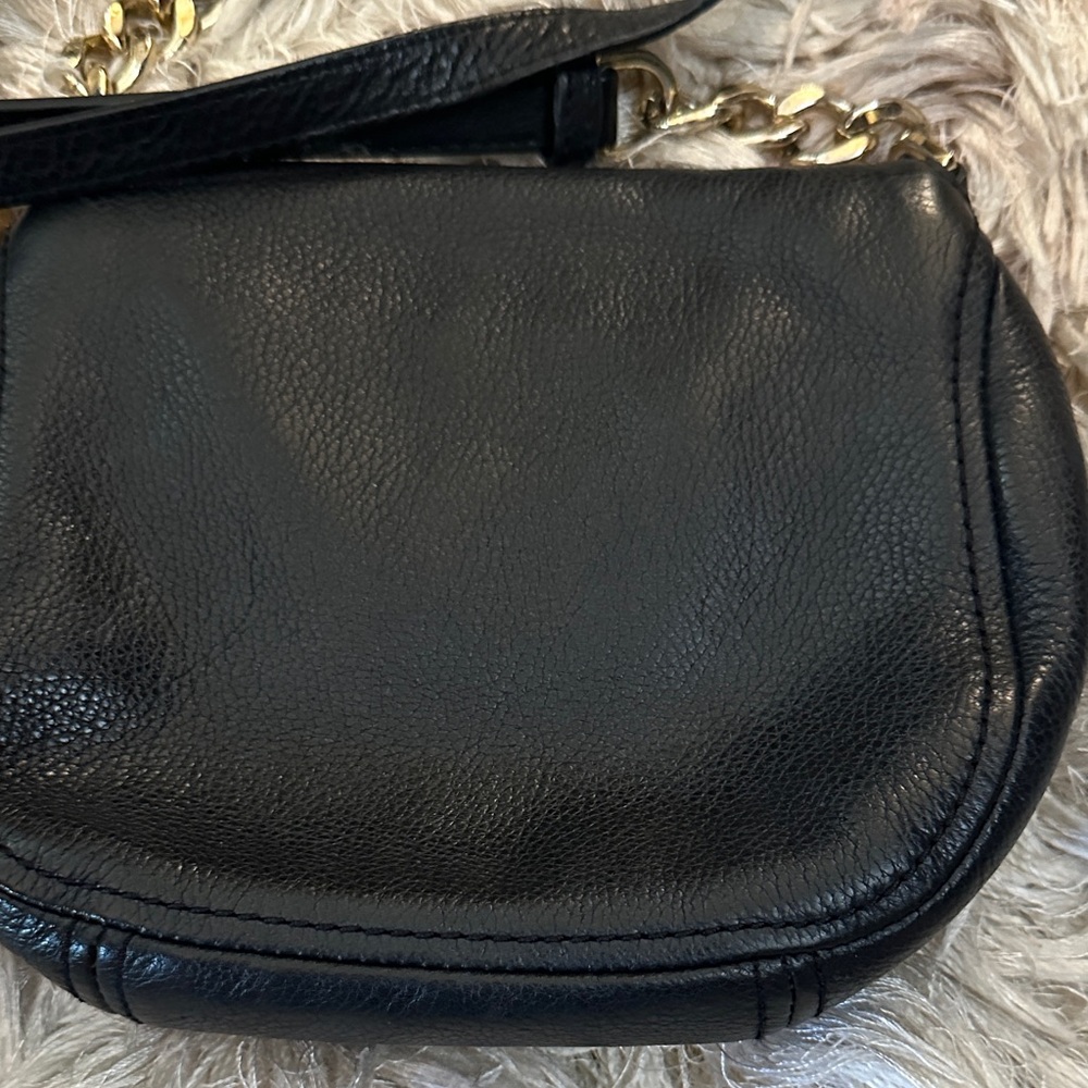 Michael Kors Black Crossbody Bag with Gold Accents - Picture 10 of 16